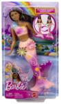 Mattel Barbie Papusa Sirena Floarea Magica Cu Par Brunet Si Coada Roz (MTJDM73) - ookee Papusa Barbie