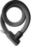 ABUS Yarnit 4004K integrált kulcsos láncos lakat, 110 cm x 4 mm, fekete