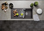 BLANCO Metra 6 S két medencés Silgranit 100x50 cm mosogató rozsdamentes acél tállal, vulkánszürke 527299 (527299) - szaniteronline