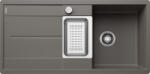 BLANCO Metra 6S-F Silgranit két medencés 99x49 cm mosogató rozsdamentes acél tállal, vulkánszürke 527301 (527301)