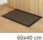  Szennyfogó szőnyeg, lábtörlő, gumírozott hátoldallal (60x40 cm) barna (Lábtörlő 40x60 L-60 - barna)