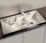 BLANCO Zia 6 S Silgranit két medencés 100x50 cm mosogató távműködtetővel, törtfehér 527206 (527206)