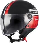 MT Helmets Cască de motocicletă deschisă MT Street S Runway B5 negru-roșu (MT1338D03B51)