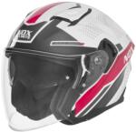 NOX Cască de motocicletă deschisă NOX N130 EKTO alb-roz (AIM140-2806)