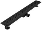 Diplon Zenflow Line Matt Black 65 cm rozsdamentes acél komplett zuhanyfolyóka (BZ8501MB-650)