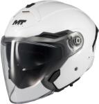 MT Helmets Cască de motocicletă deschisă MT Cosmo SV Pure A0 albă (MT136100PA01)