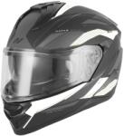NOX Cască integrală pentru motocicletă NOX N304-S REVO negru mat-alb (AIM140-2787)