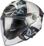 MT Helmets Cască de motocicletă deschisă MT Cosmo SV Arrow C2 gri-negru (MT1361D20C21)