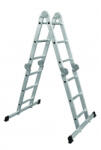 TUC Scara profesionala 4 x 3 multifunctionala + platforma metalica , 14 trepte, 3.3m (C91337)