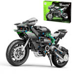 Mamido Kilencven motorkerékpár technikai építőjáték 1: 8, 806 darabos, zöld MT1613 (MT1613)