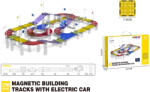Mamido Mágneses építőkocka versenyautó pálya elektromos kisautóval 298 darab Ultra XXL MT1474 (MT1474)