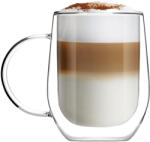 Vialli Design AMO 8616 duplafalú üveg bögre szett 300 ml