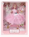 Mamido Păpușa Ashley în rochie elegantă roz MT1241 (MT1241-PINK) Papusa