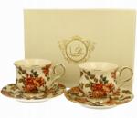 Duo Herbal Roses Teás Csésze Készlet, csészealjakkal (2058)