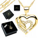 Golden Haus Arany Színű Szingapúr Lánc Szív Medál Női Nyaklánc 925 Ezüst
