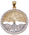 Ékszershop Bicolor köves életfa arany medál (1325684)