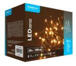 Modee LED karácsonyi füzér 200LED/20m műanyag tápegység-dugóval 8mód kültéri 10db/m fehér-fényű Modee - ML-C2004 (ML-C2004)
