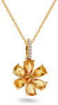 Heratis Forever Citrin virág medál zafírral 1, 23 ct Cyrus DIHU102P