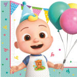 Procos CoComelon Birthday szalvéta 20 db-os 33x33 cm FSC (PNN97879)