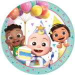 Procos CoComelon Birthday papírtányér 8 db-os 23 cm FSC (PNN97877) - kidsfashion