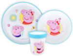 Peppa Malac Core csúszásmentes étkészlet, micro műanyag szett (JVL66679) - kidsfashion