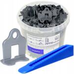 Simplefix Burkolat Szintező Rendszer, 500db 1.5mm Klipsz, 100db Ék (System pzoiomowania płytek 500+100 1.5mm)