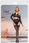 Cottelli Collection - selymes combfix (fekete) (25407891031) - padlizsan