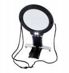 Timeless Tools Nyakbaakasztható nagyító, 2 LED, hidegfehér, 2x és 6x nagyítás, 112cm zsinór (HOP1001815)