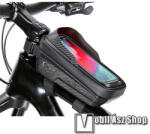 Tech-Protect Tech Protect V2 Univerzális kerékpáros tartó konzol mobiltelefon készülékekhez, Cseppálló védő tokos kialakítás, Cipzár, Fülhallgató kivezető nyílás, Vázra rögzíthető, 1 literes tároló kapacitás, 200 