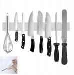 Creativo Mágneses kés-, kulcs- és szerszámtartó léc, 40cm, öntapadós, ezüst, rozsdamentes acél (CR-OR-M2-SR-SP)