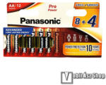 Panasonic SMART szupertartós elem, AA, LR6EPS, 1.5V, alkáli, 12db/csomag (LR6EPS/12HH 8+4F SMART)