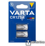 VARTA fotóelem, CR123A, 3V, lítium, 2db/csomag (57983123269)