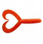 Jenzi Double Tail-Twister gumi 8cm 3" Japán-piros (5384408)