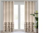 EUROFIRANY Dani fodros bársony függöny Bézs 140x250 cm
