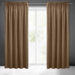 EUROFIRANY Sibel Pierre Cardin bársony sötétítő függöny Barna 140x270 cm