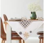 EUROFIRANY Angel bársonyos tapintású karácsonyi asztalterítő Fehér 85x85 cm