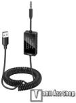 UGREEN audió adapter, Bluetooth v5.4, USB-A, 3, 5mm jack, TX/RX funkció, Spirál kábel, Fekete (45236)