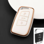  Volkswagen smart 3 gombos TPU tok fehér arany (TVW051AFH)