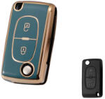  Toyota bicskakulcs 2 gombos TPU tok kék arany (TCI001AKE)