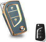  Toyota 2 gombos bicskakulcs TPU tok kék arany (TTO072AKE)