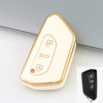 Seat 3 gombos smart kulcs TPU tok fehér arany (TVW060AFH)