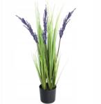  Mű Levendula, 75cm, műanyag, zöld, cserépben (2)