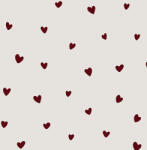 Takoy Pelenka bambusz muszlin Takoy kis bordó szívecskék