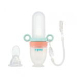 U-GROW Dizpozitiv de hranire cu 2 tetine : suzeta fructe + lingurita, U-Grow