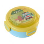 U-GROW Caserola termica cu lingurita si furculita, blue, U-Grow