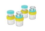 U-GROW Set 8 recipiente cu capac pentru stocare hrana copii , 4 80ml + 4 220ml, U-Grow