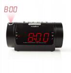 Nedis Digitális Projektoros Ébresztőóra Rádióval 0, 9"-es Led Kijelző Fm Két Ébresztő O (304474)