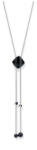  Victoria Ezüst színű fekete köves nyaklánc - tisztitoszertrendelek - 2 600 Ft