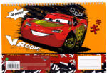  Disney Verdák Vroom A/4 spirál vázlatfüzet, 30 lapos