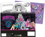  Monster High Crew A/4 spirál vázlatfüzet 40 lapos matricával